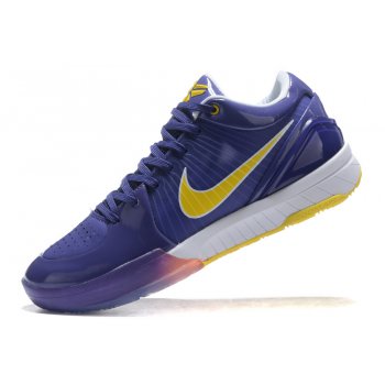 2020 Nike Kobe 4 Purple Metallic Gold-White Shoes